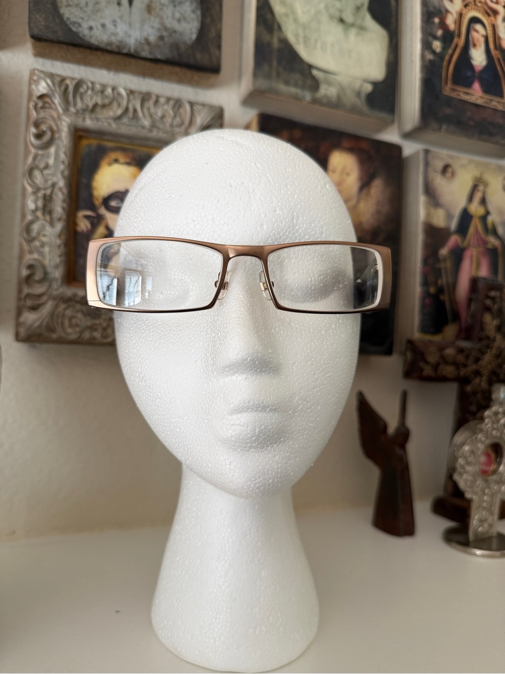 Jean Louis Scherrer Titanium Eyeglass Frames 52-18-147 Pink Animal
